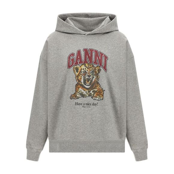 Ganni Women 'Grey Tiger' Hoodie